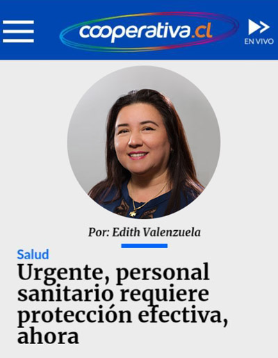 URGENTE, PERSONAL SANITARIO REQUIERE PROTECCIÓN EFECTIVA, AHORA